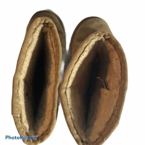 beach feet boots Tan cow suede upper wool lining size 8 women’s men's 5 READ - Picture 5 of 8